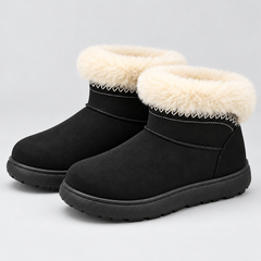 Plush-Lined Mid-Calf Snow Boots