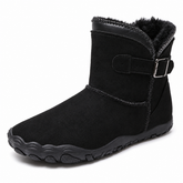 Women’s Fleece-Lined Buckle Ankle Boots