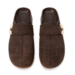 Elara Fuzzy Double-Band Slide Slippers