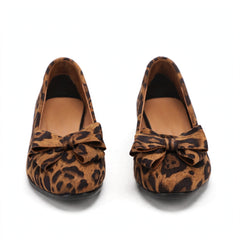 Lena Wide-Toe Knit Mary Jane Flats