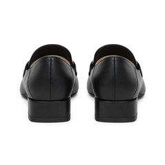 Square-Toe Convertible Buckle Loafers