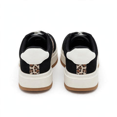 Mila Layered Stripe Gum-Sole Sneakers