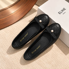 Soft-Sole Round-Toe Mary Jane Flats