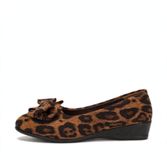 Lena Wide-Toe Knit Mary Jane Flats