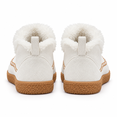 Women's Cozy Fleece-Lined Slip-On Ankle Boots