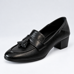 Vintage Soft-Sole Chunky Heel Loafers