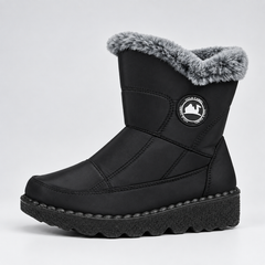 Fleece-Lined Zipper Winter Boots