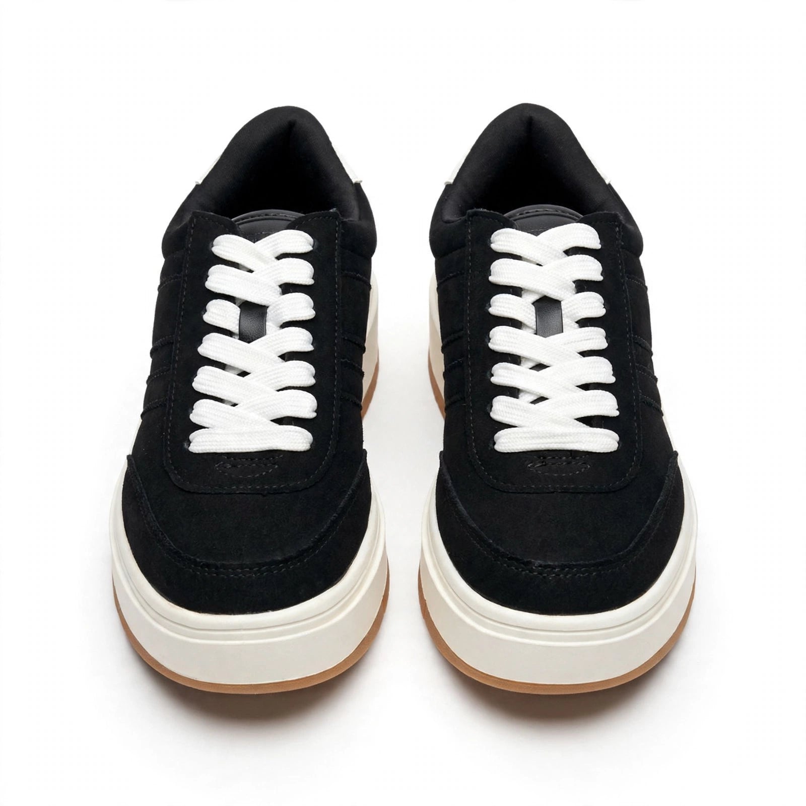 Mila Layered Stripe Gum-Sole Sneakers