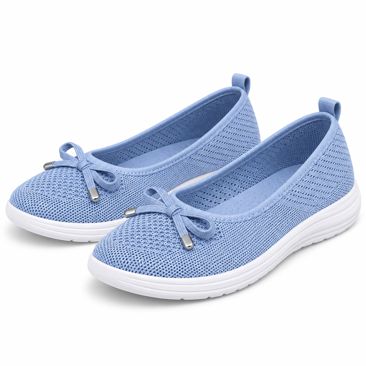 Breathable Knit Walking Flats