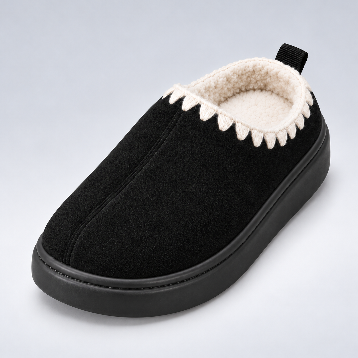 Non-Slip Lace-Up Winter Slippers