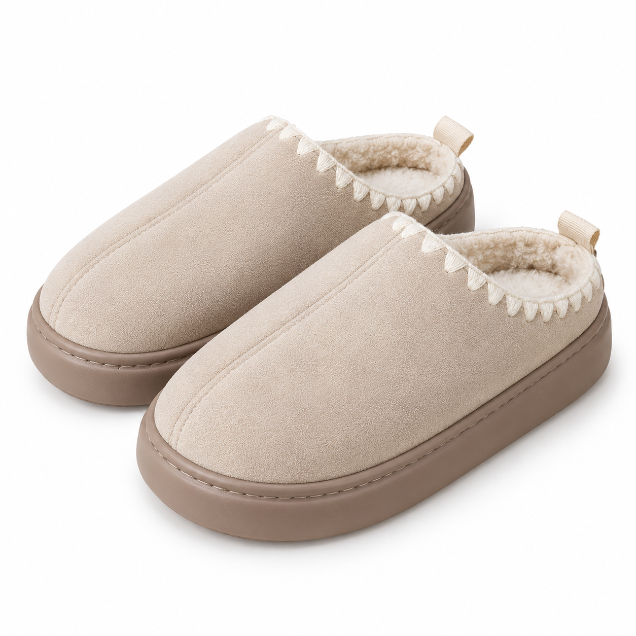 Non-Slip Lace-Up Winter Slippers