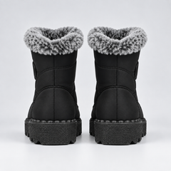 Fleece-Lined Zipper Winter Boots