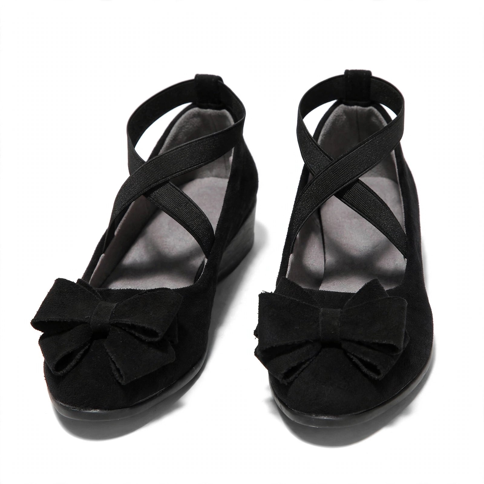 Marla Wide-Toe Knit Mary Jane Flats