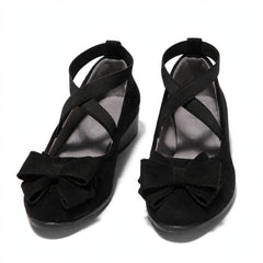 Marla Wide-Toe Knit Mary Jane Flats
