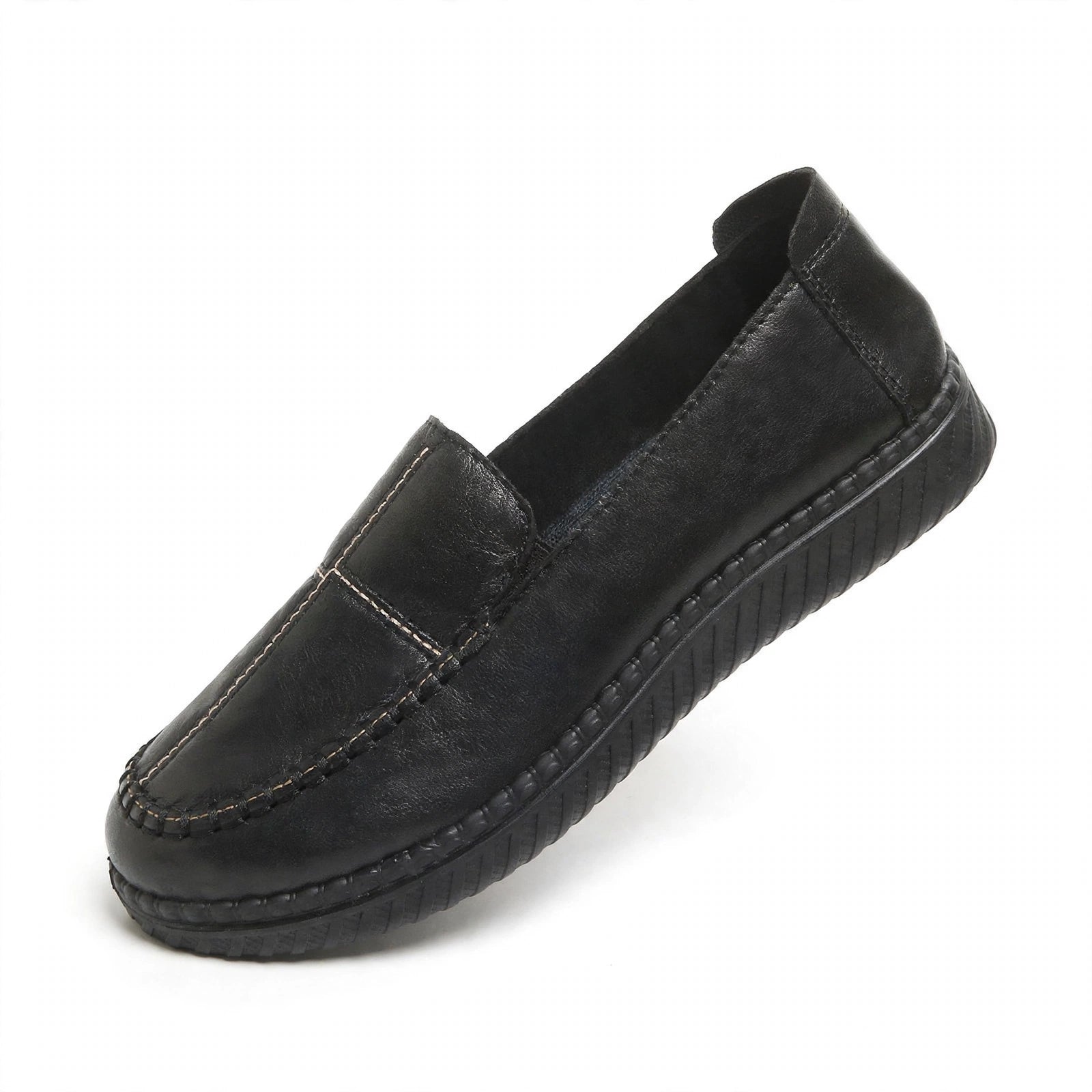 Women’s Gold-Accent Leather Comfort Loafers