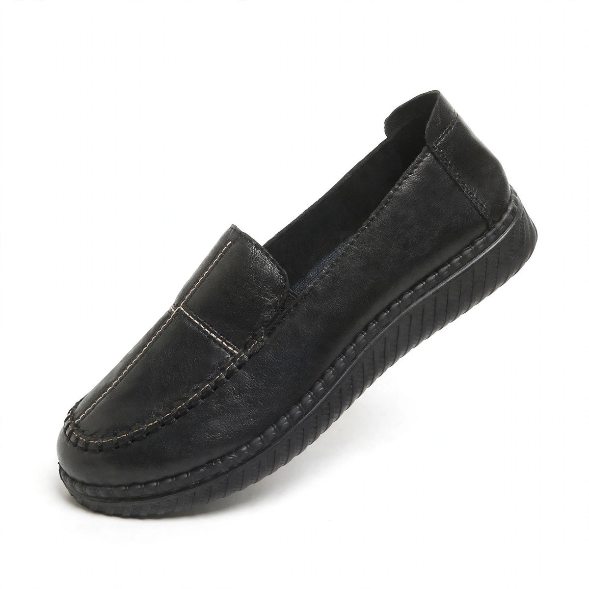 Women’s Gold-Accent Leather Comfort Loafers