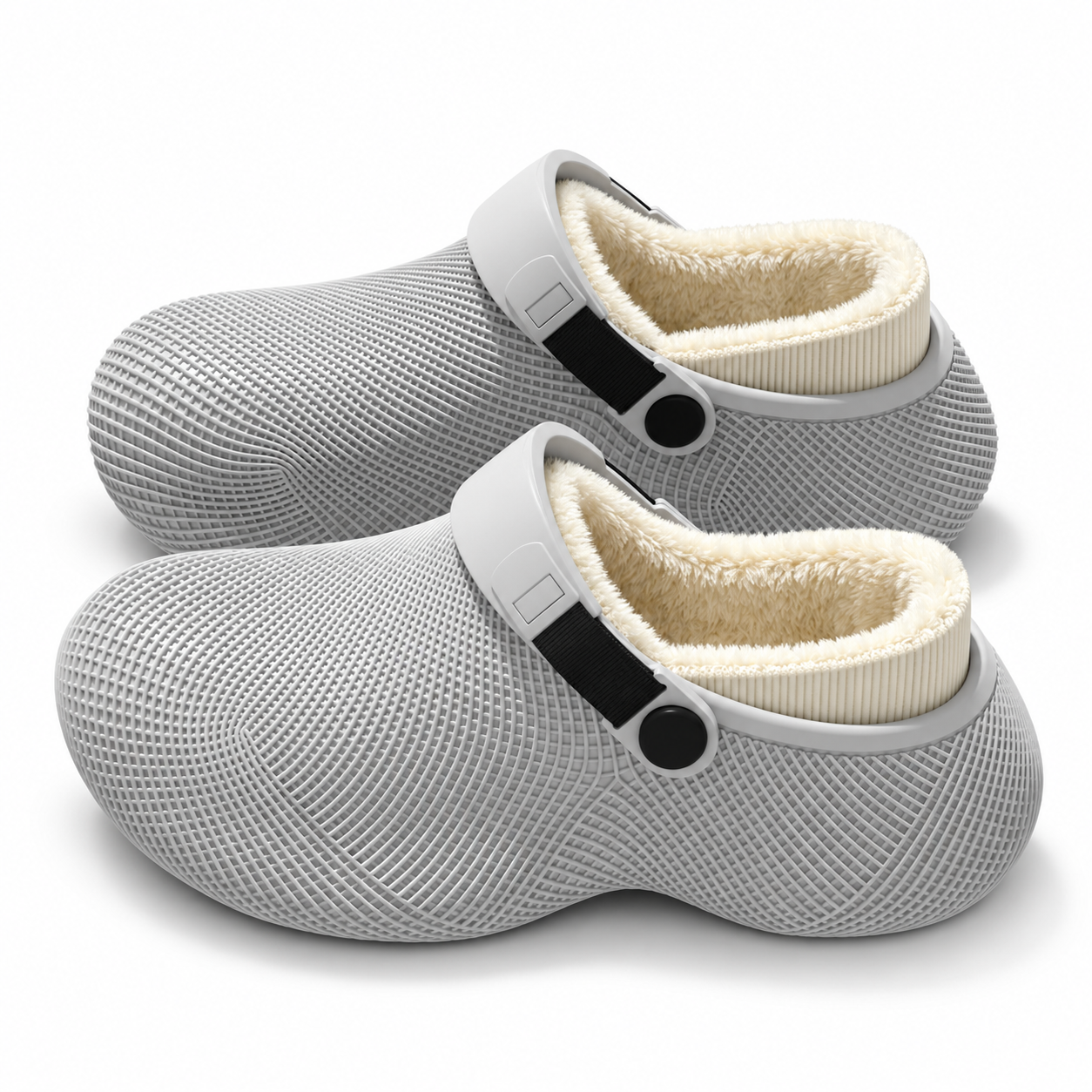 Fleece-Lined Back-Strap Clogs