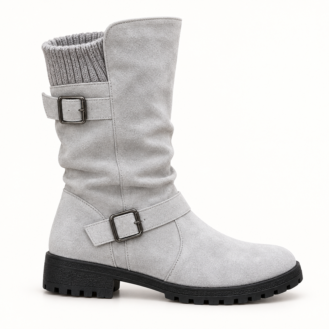 Women’s Casual Slouch Mid-Calf Boots