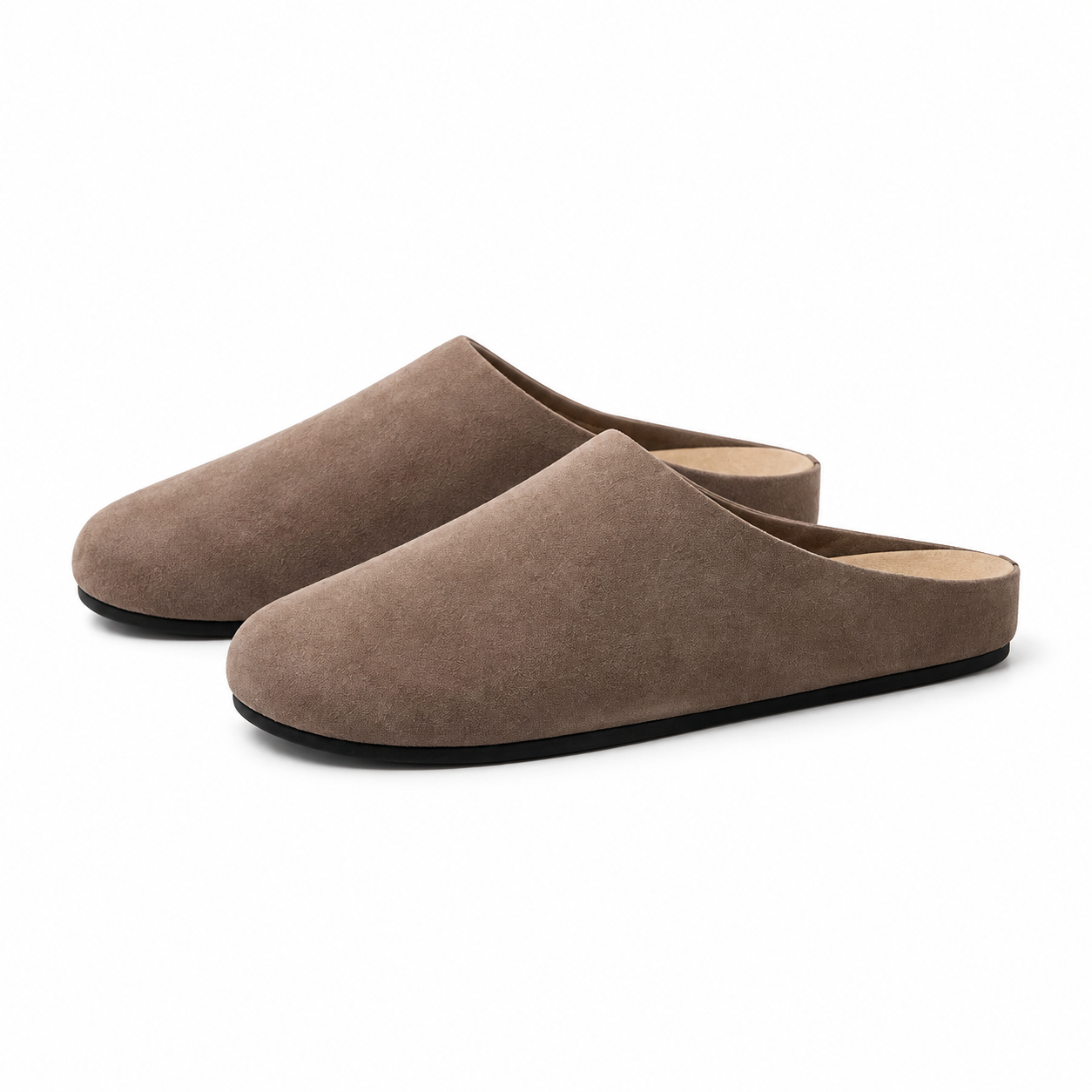 Comfortable Suede Slip-On Mules