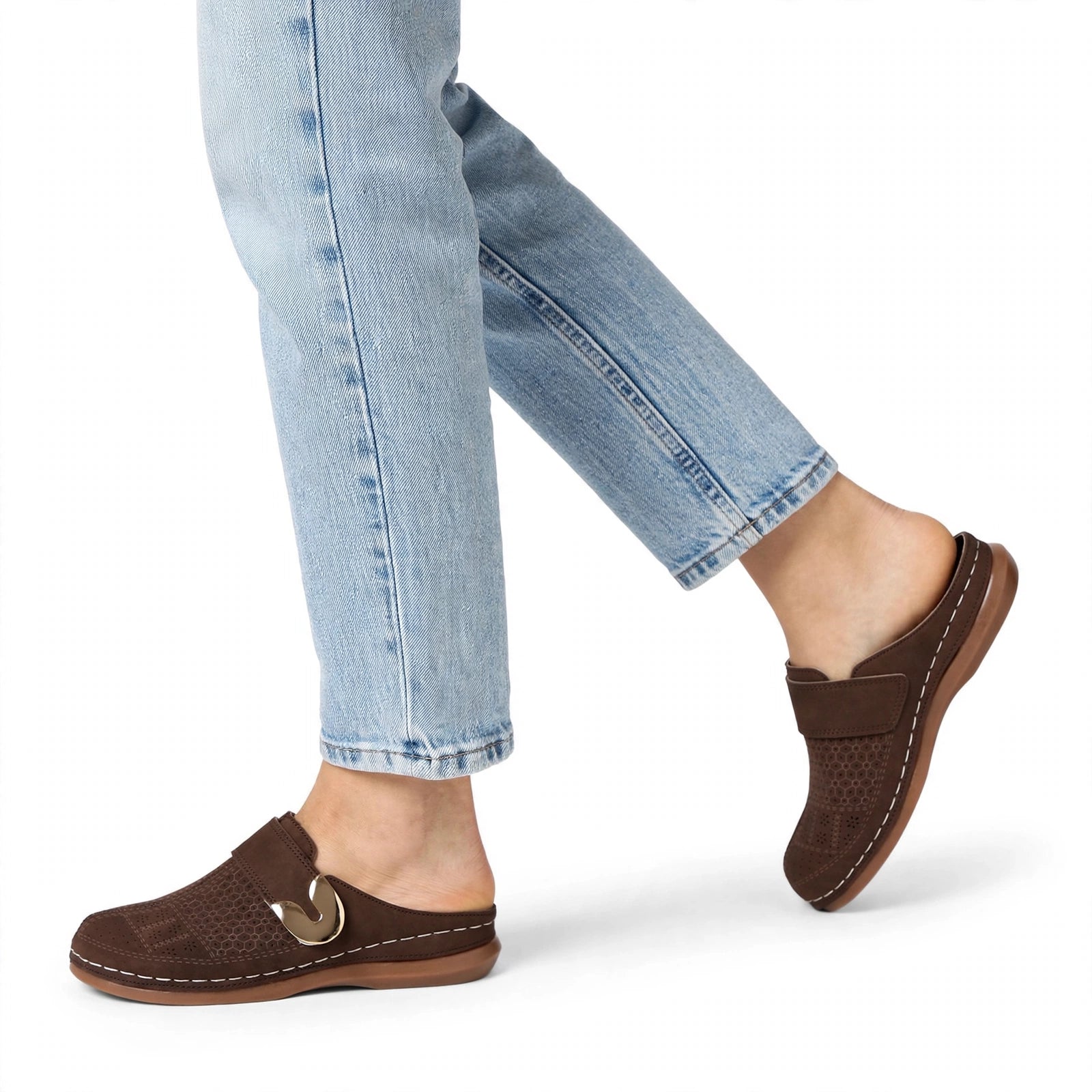 Elara Fuzzy Double-Band Slide Slippers
