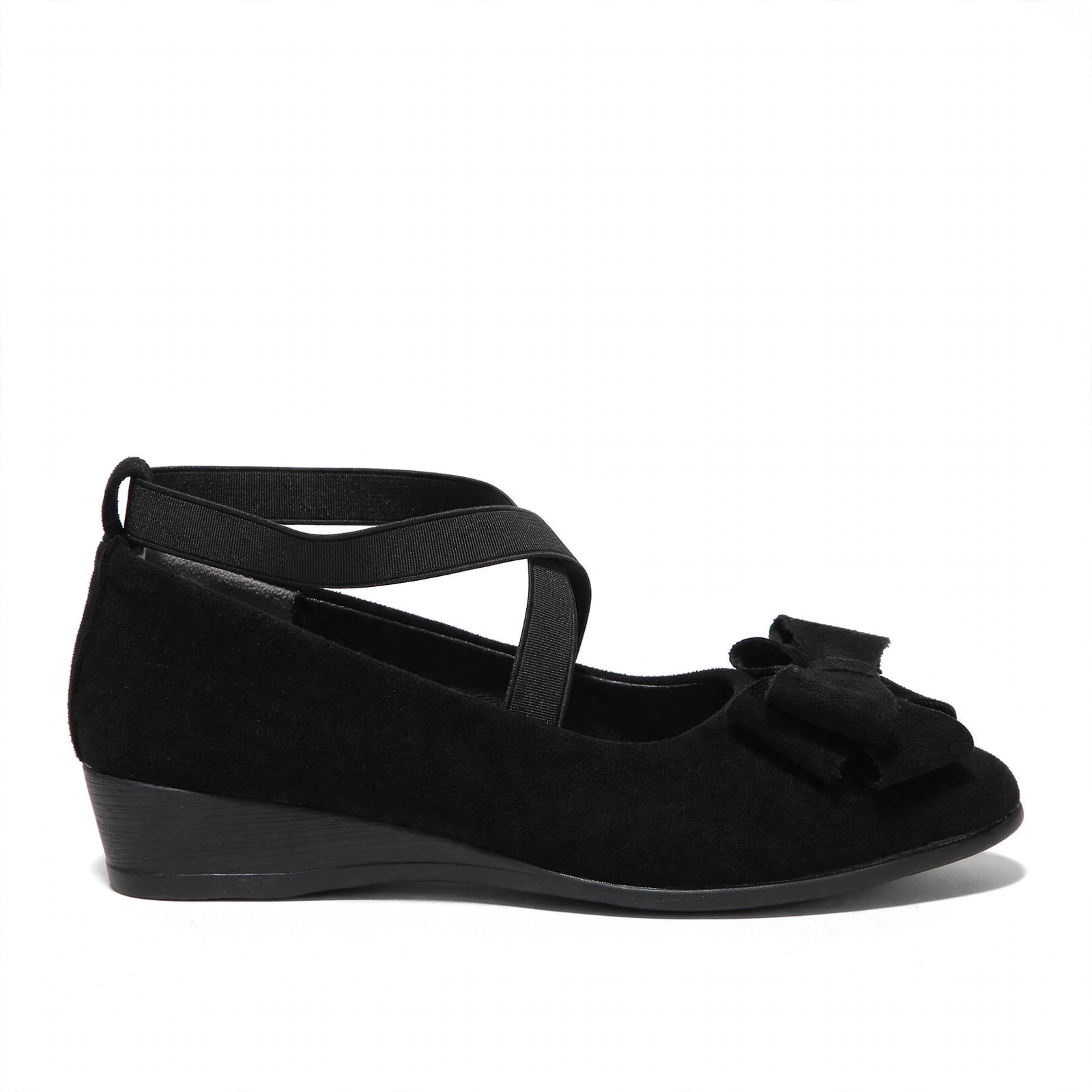 Marla Wide-Toe Knit Mary Jane Flats