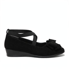 Marla Wide-Toe Knit Mary Jane Flats