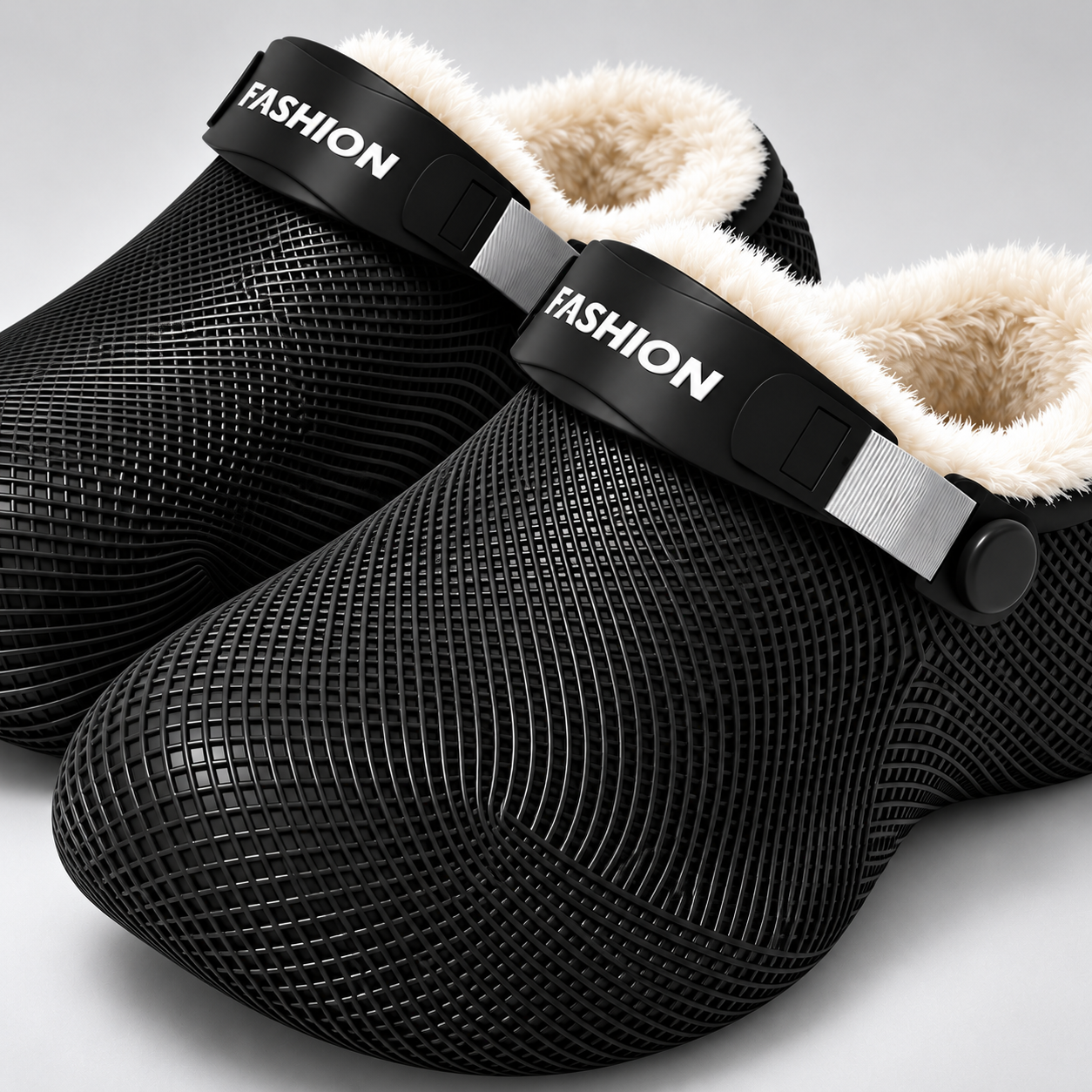 Fleece-Lined Back-Strap Clogs