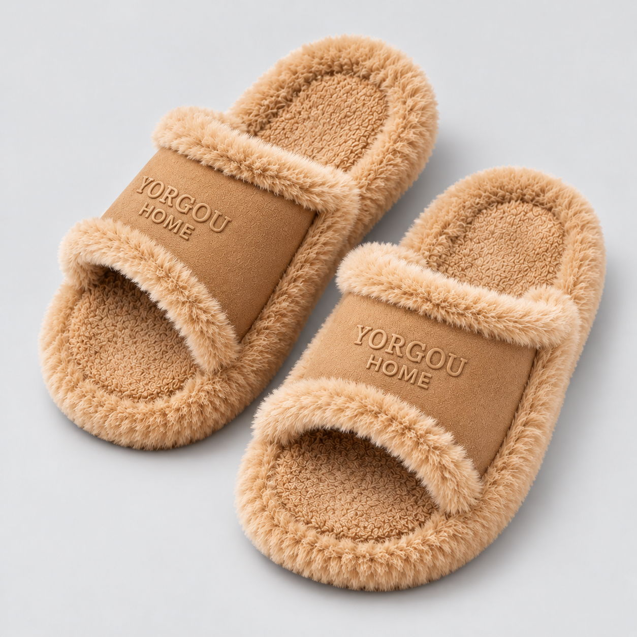 Cozy Faux Leather Winter Slippers