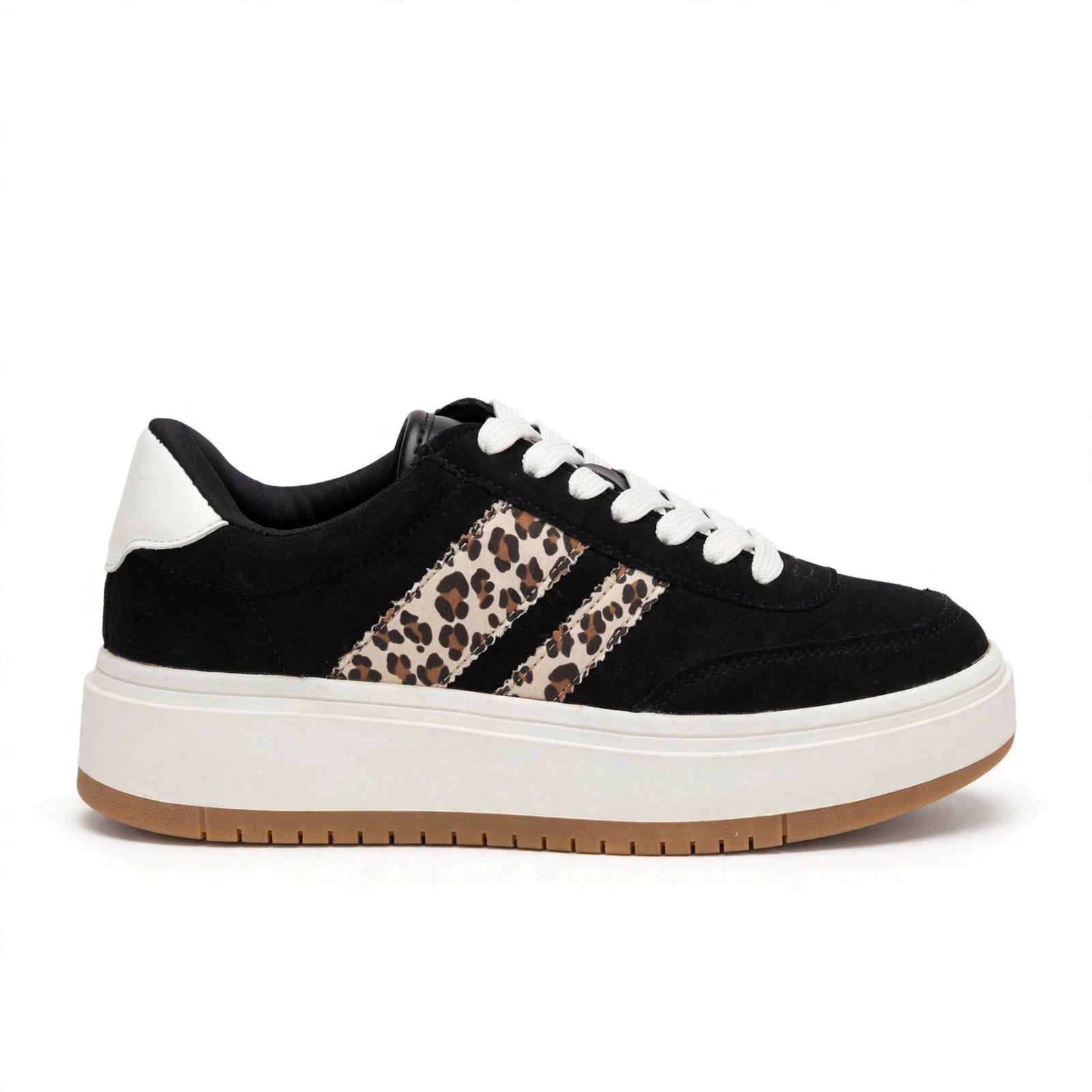 Mila Layered Stripe Gum-Sole Sneakers