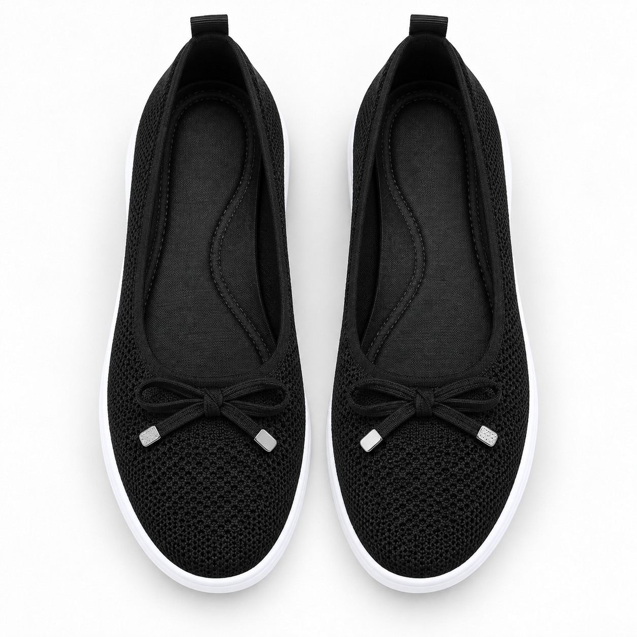 Breathable Knit Walking Flats