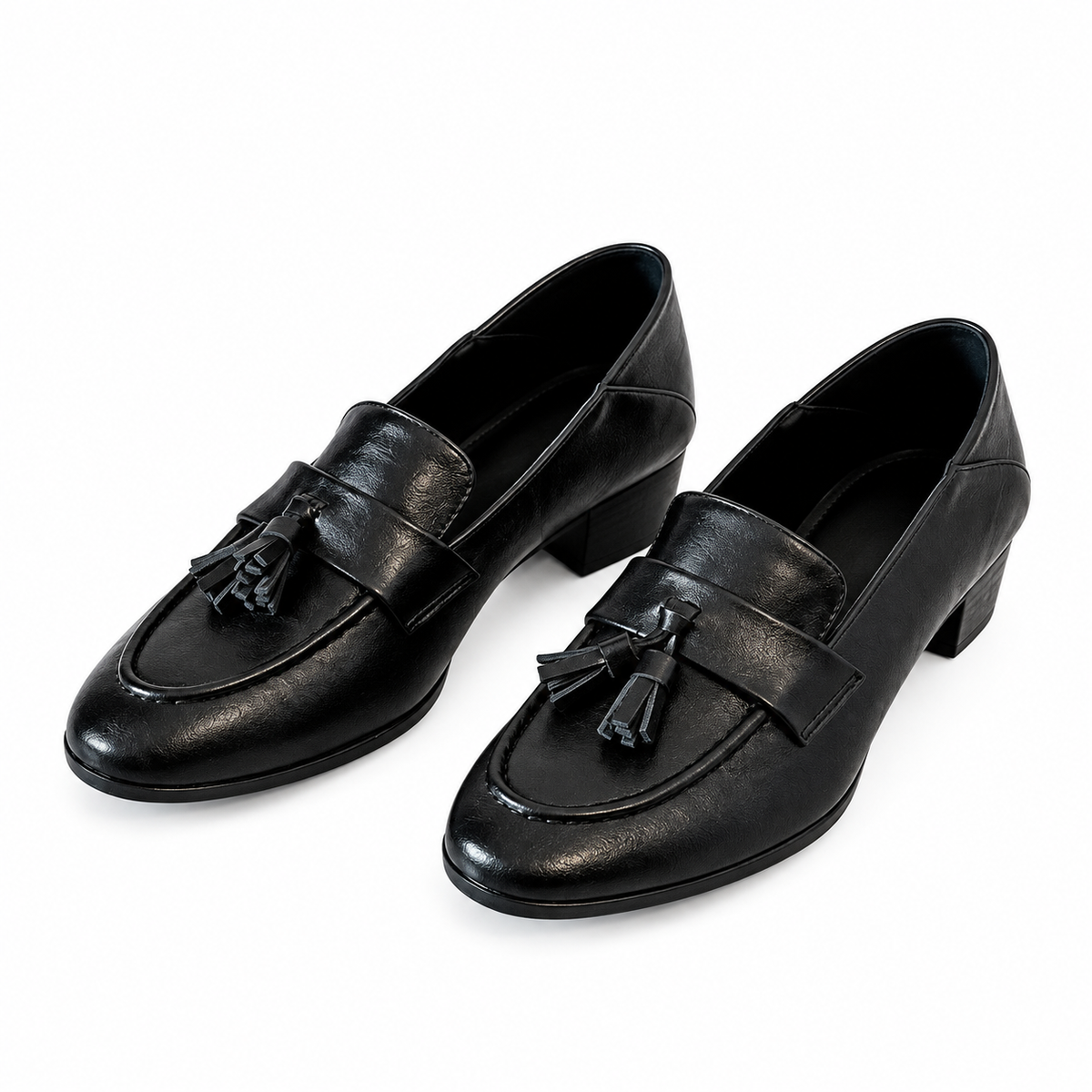 Vintage Soft-Sole Chunky Heel Loafers
