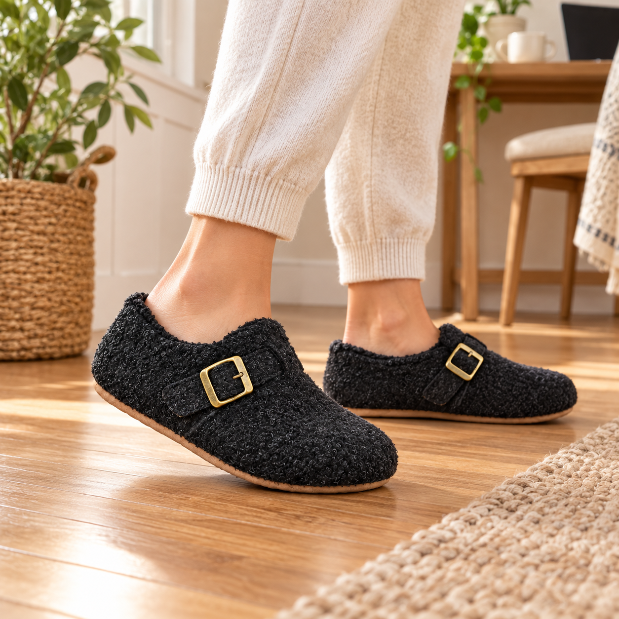 Soft Fleece-Lined Casual Clogs