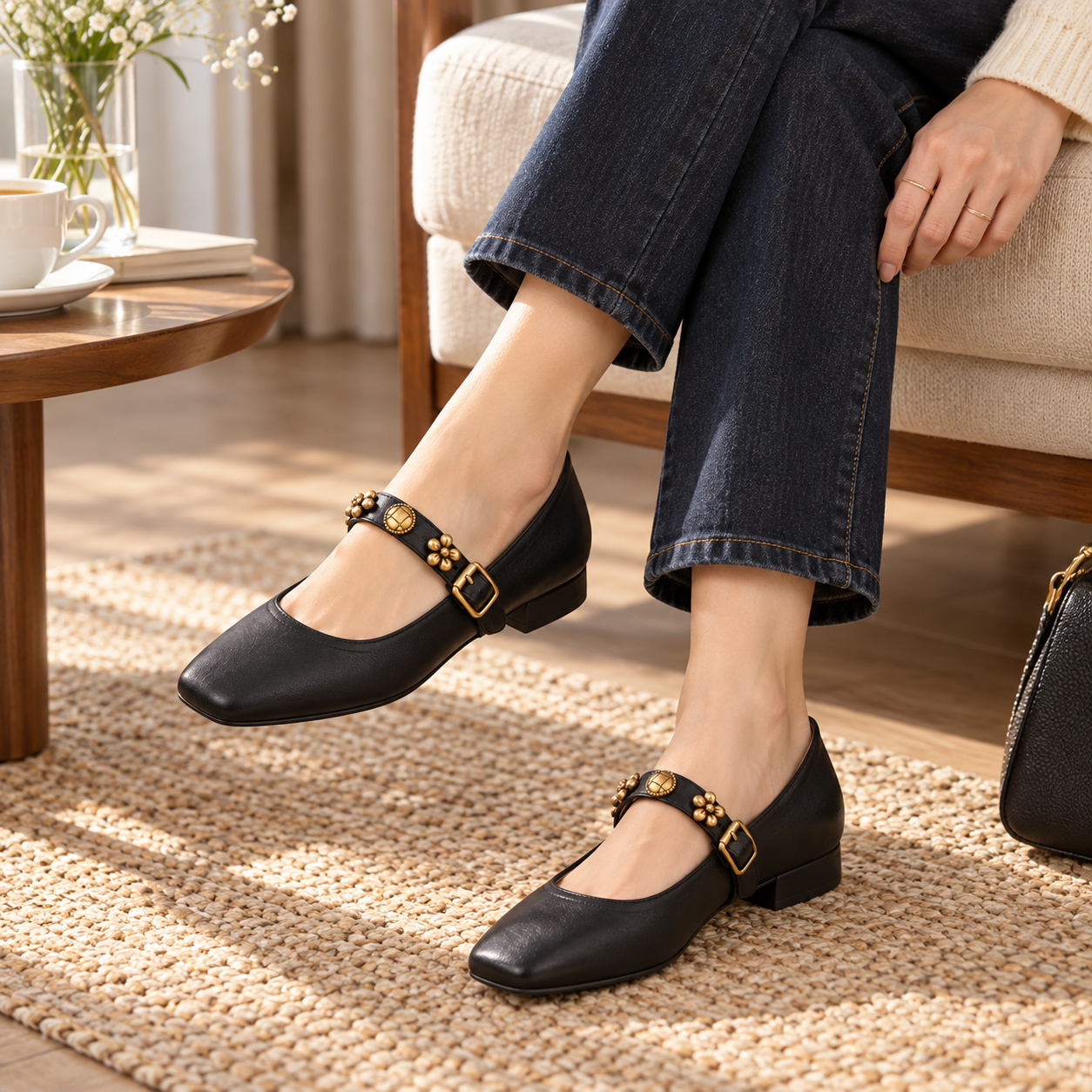Casual Mary Jane Flat Shoes