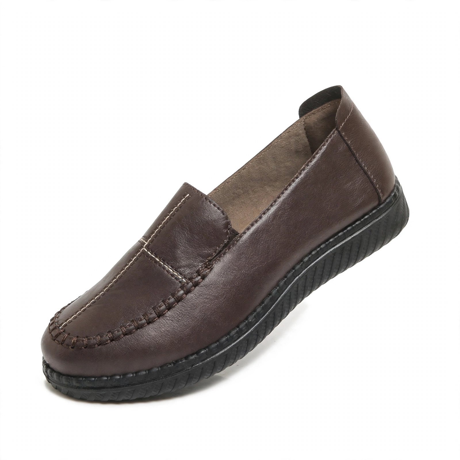 Women’s Gold-Accent Leather Comfort Loafers