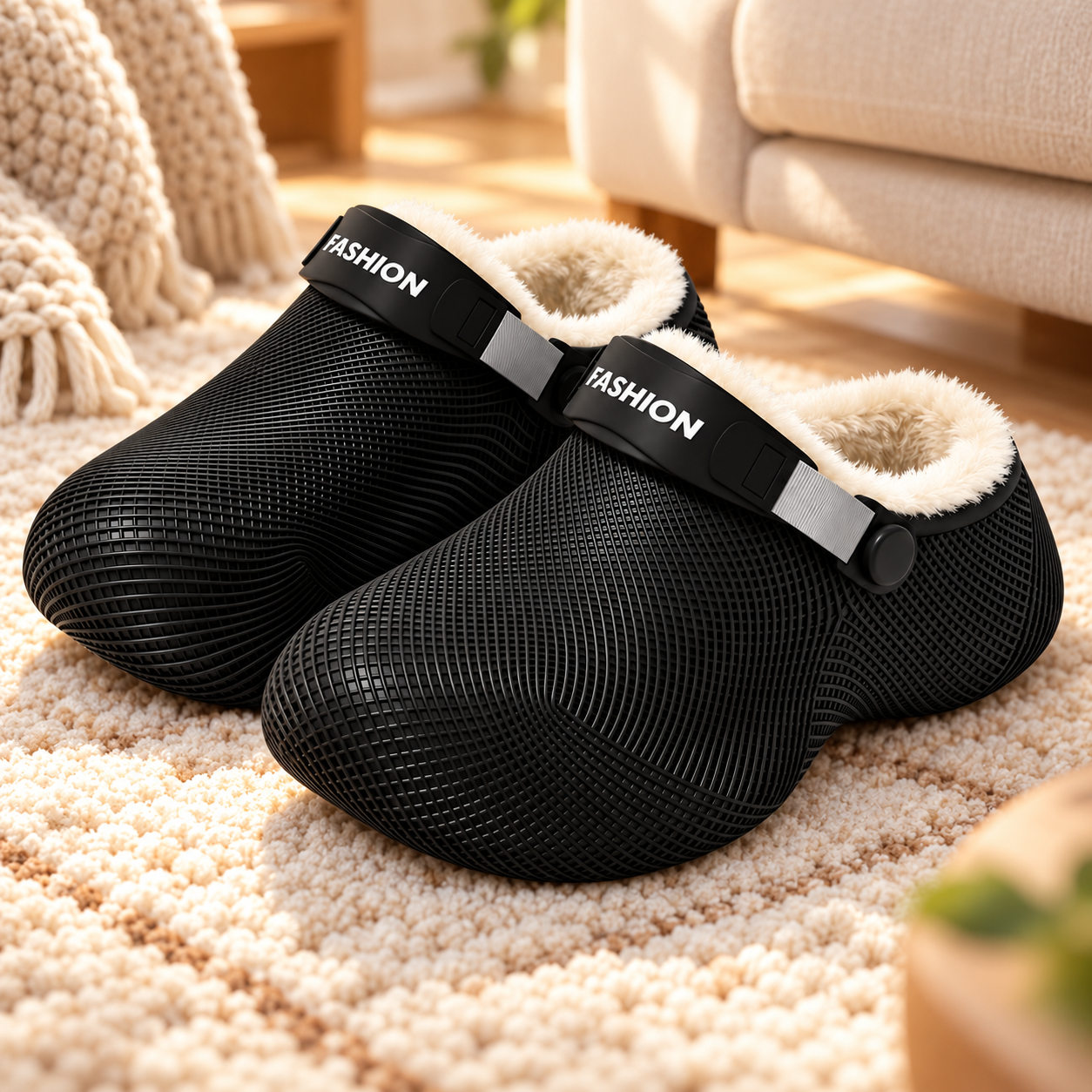 Fleece-Lined Back-Strap Clogs