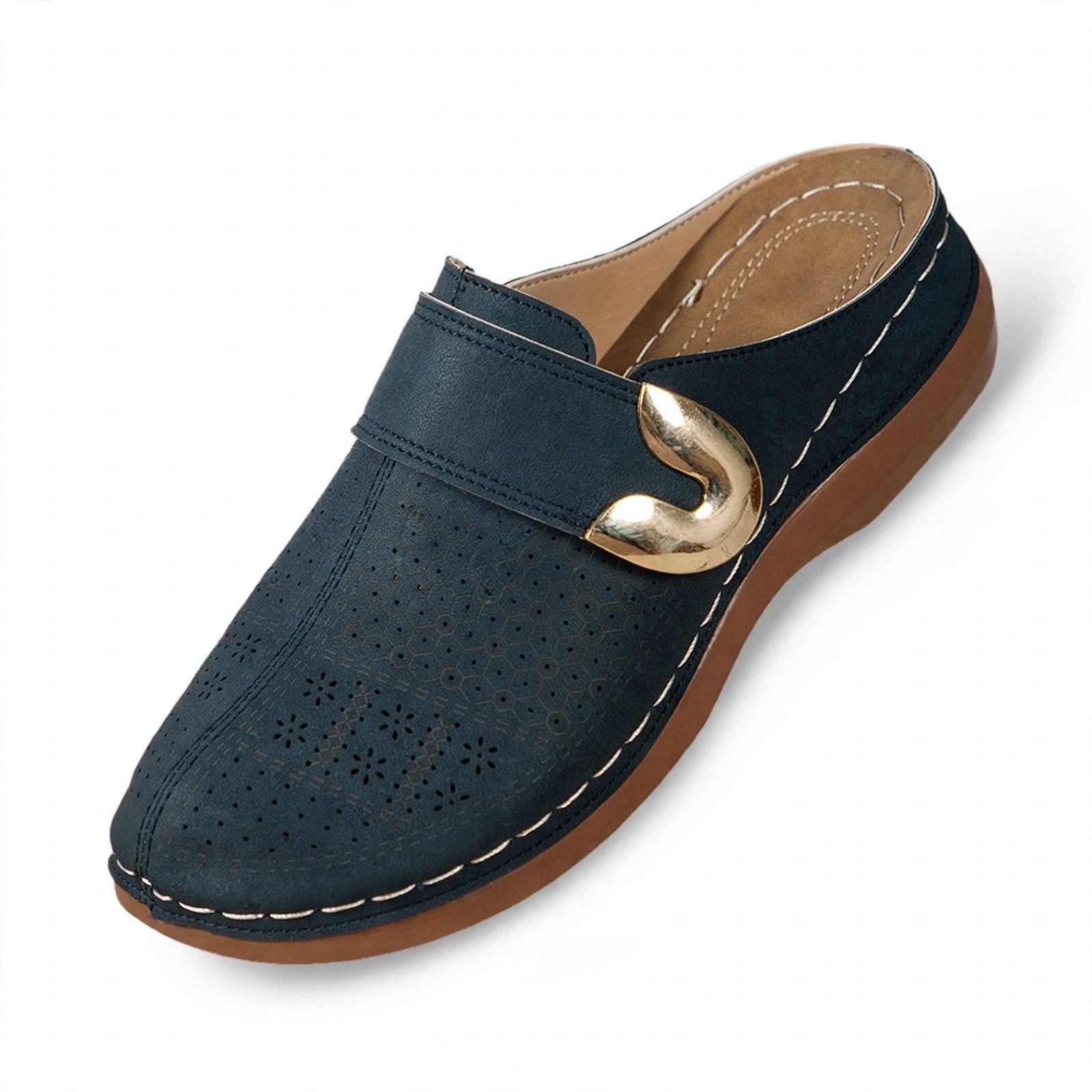 Elara Fuzzy Double-Band Slide Slippers