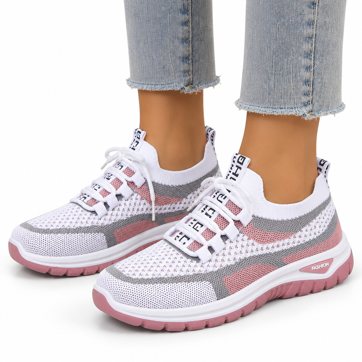 Women’s Retro Contrast Stripe Sneakers