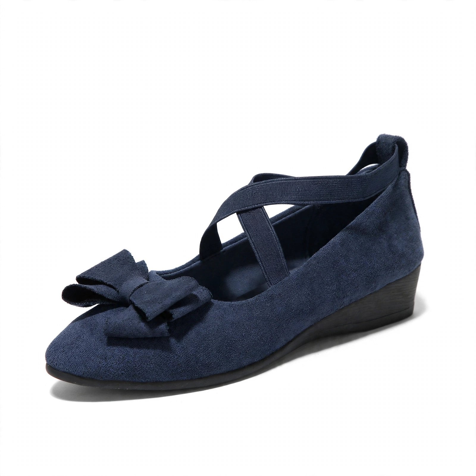 Marla Wide-Toe Knit Mary Jane Flats