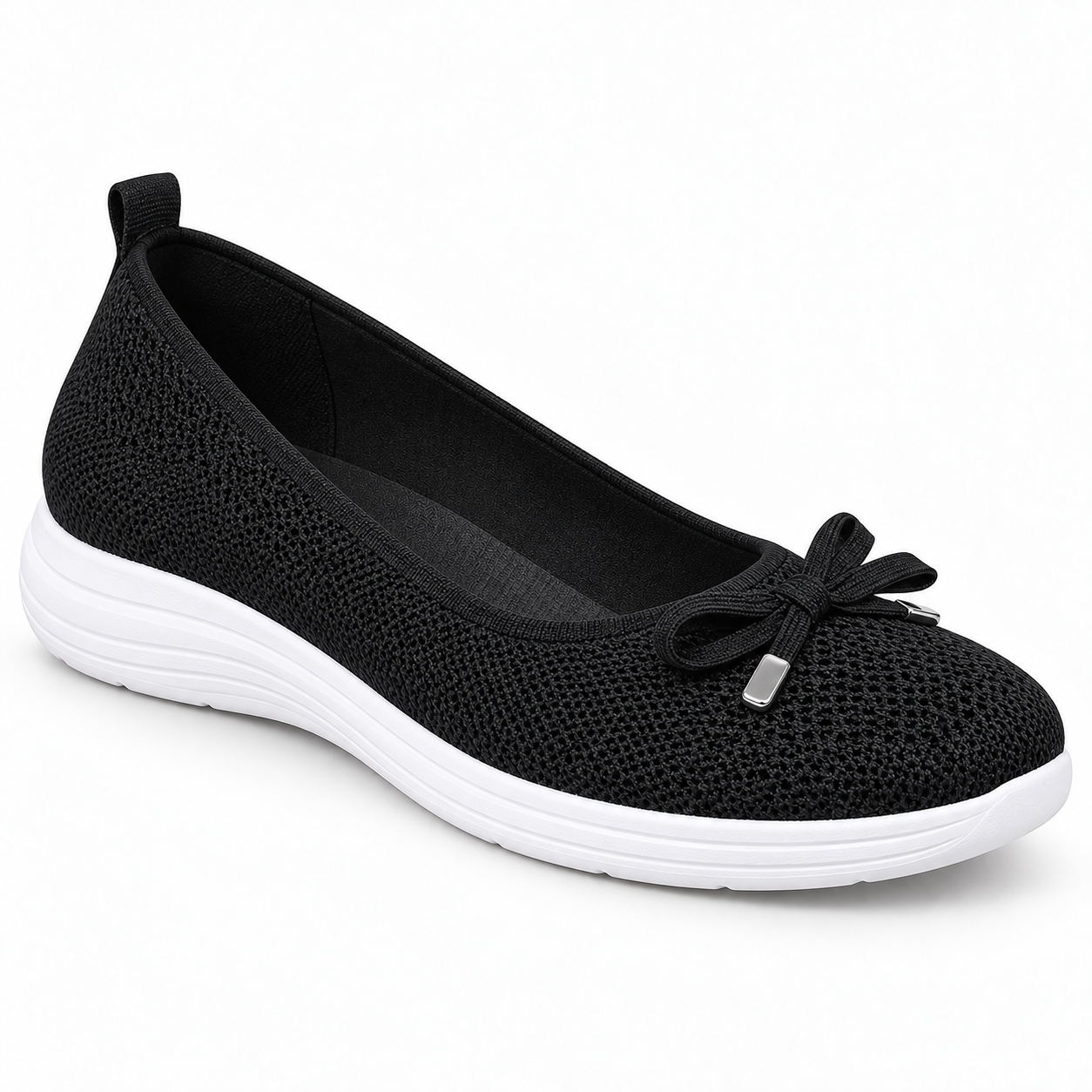 Breathable Knit Walking Flats