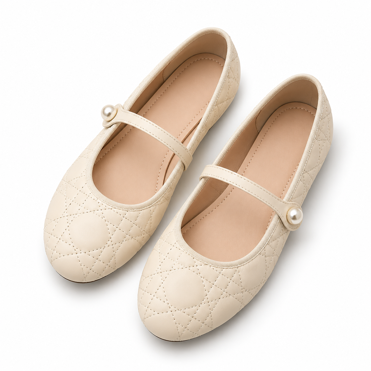 Soft-Sole Round-Toe Mary Jane Flats