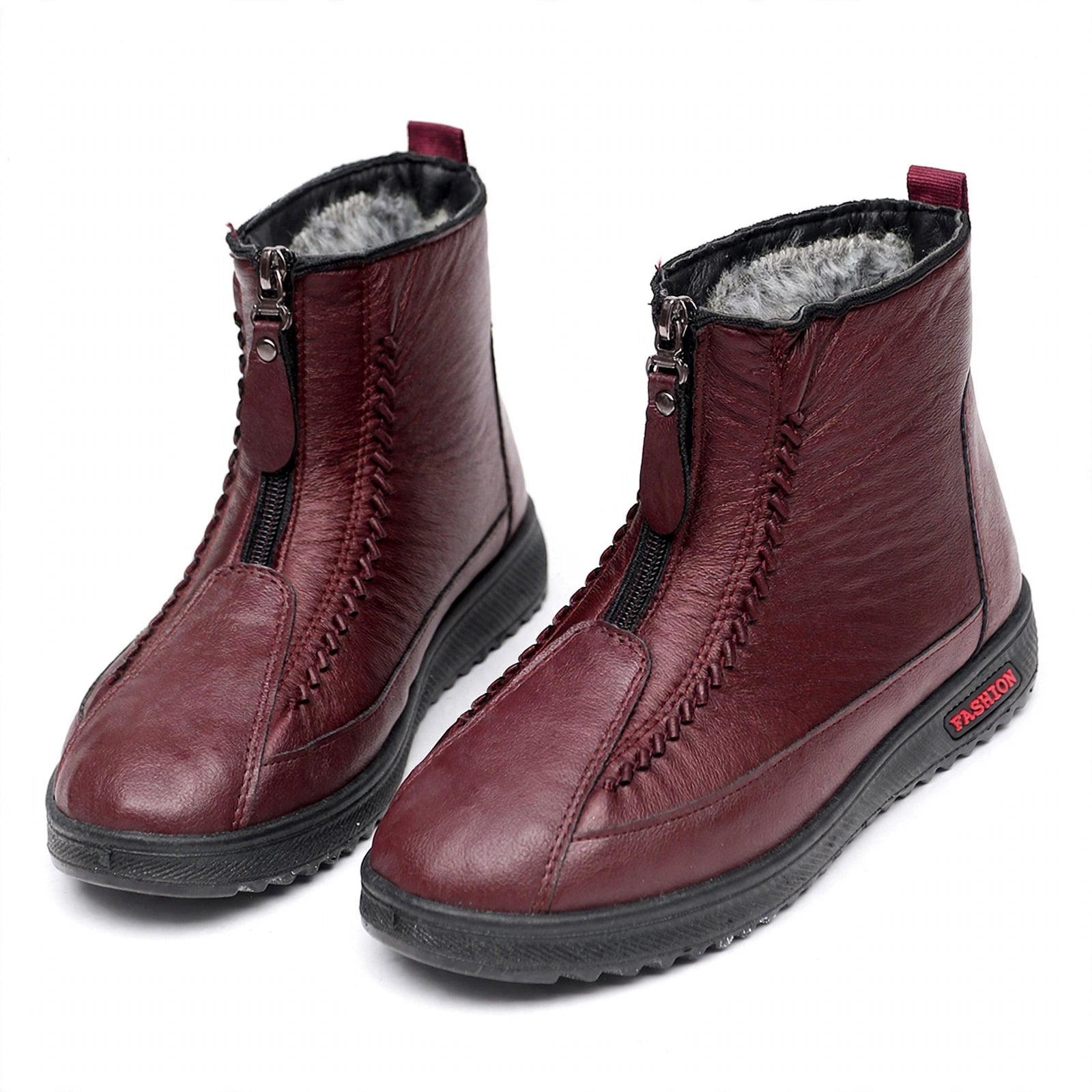 Elowen Fleece-Lined Buckle Ankle Boots