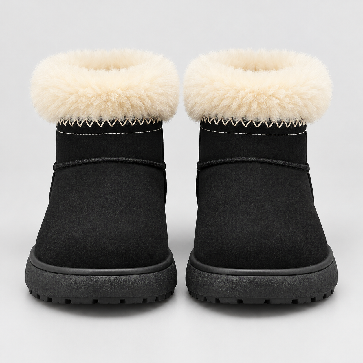 Plush-Lined Mid-Calf Snow Boots