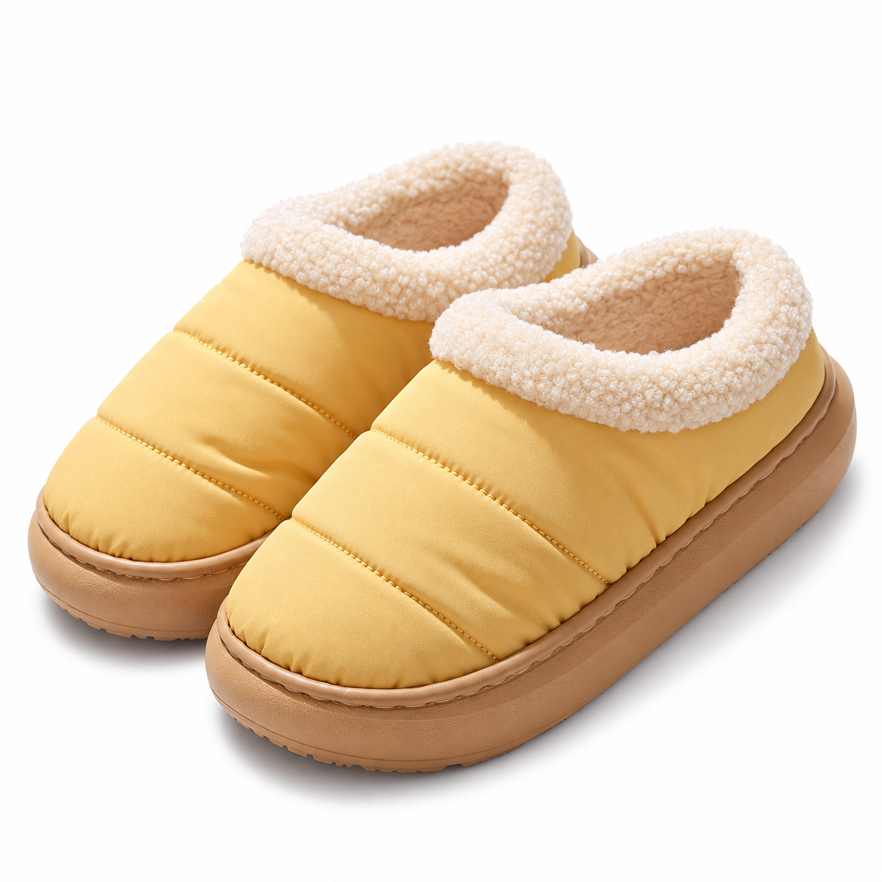 Warm Puffer Slip-On Shoes