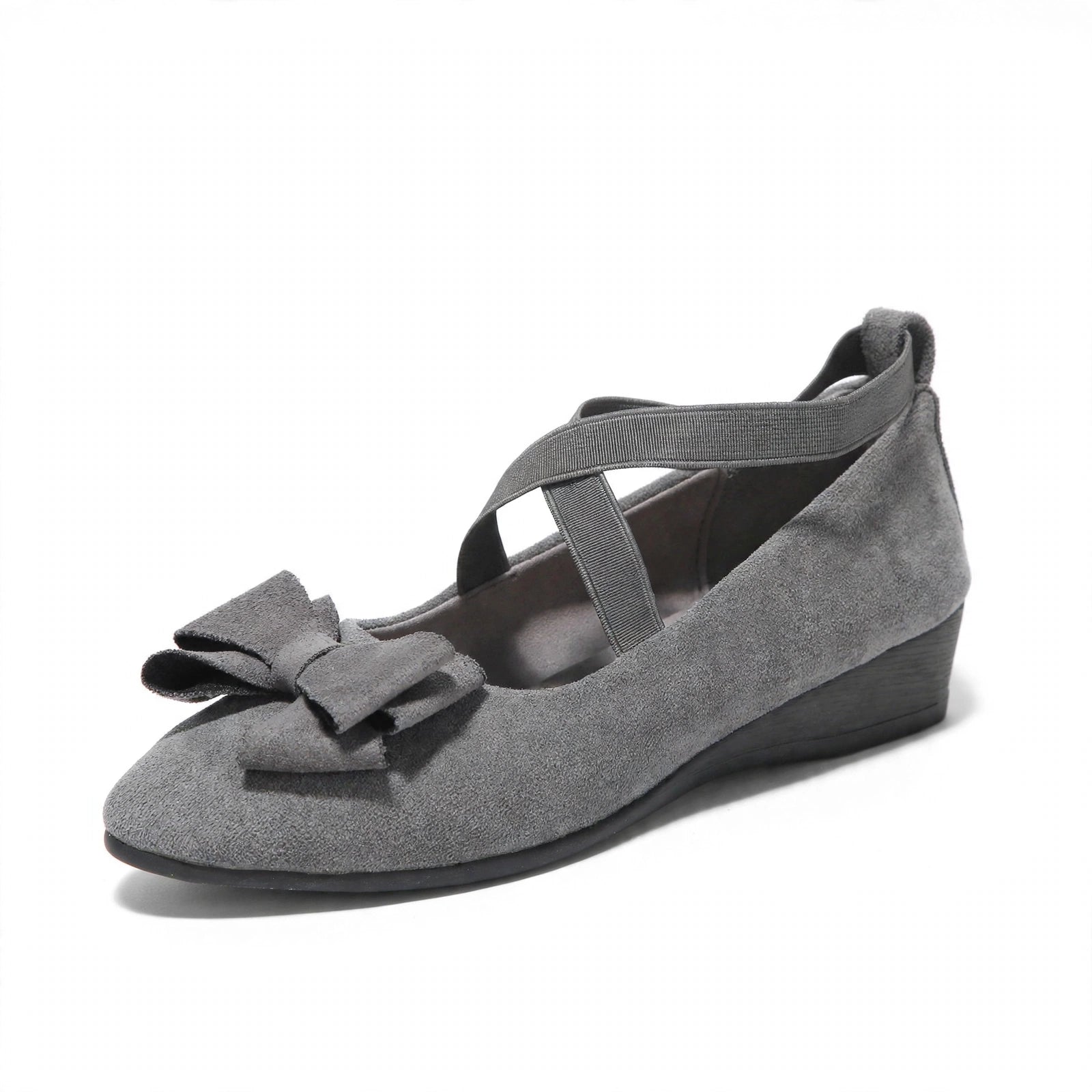 Marla Wide-Toe Knit Mary Jane Flats