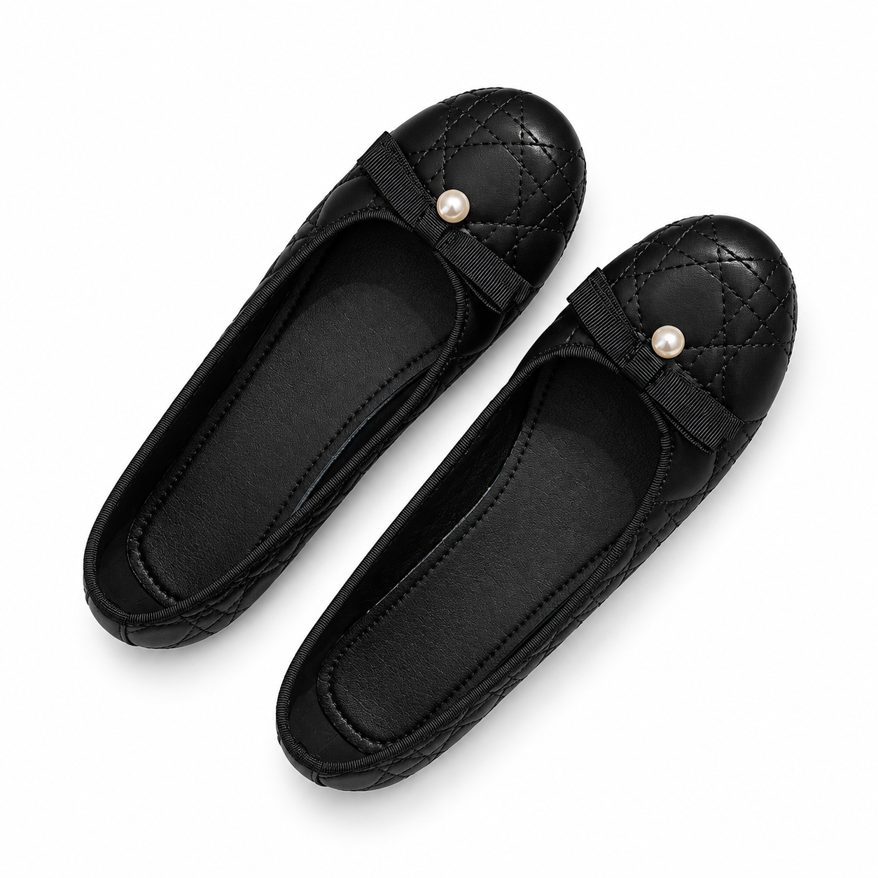 Soft-Sole Round-Toe Mary Jane Flats