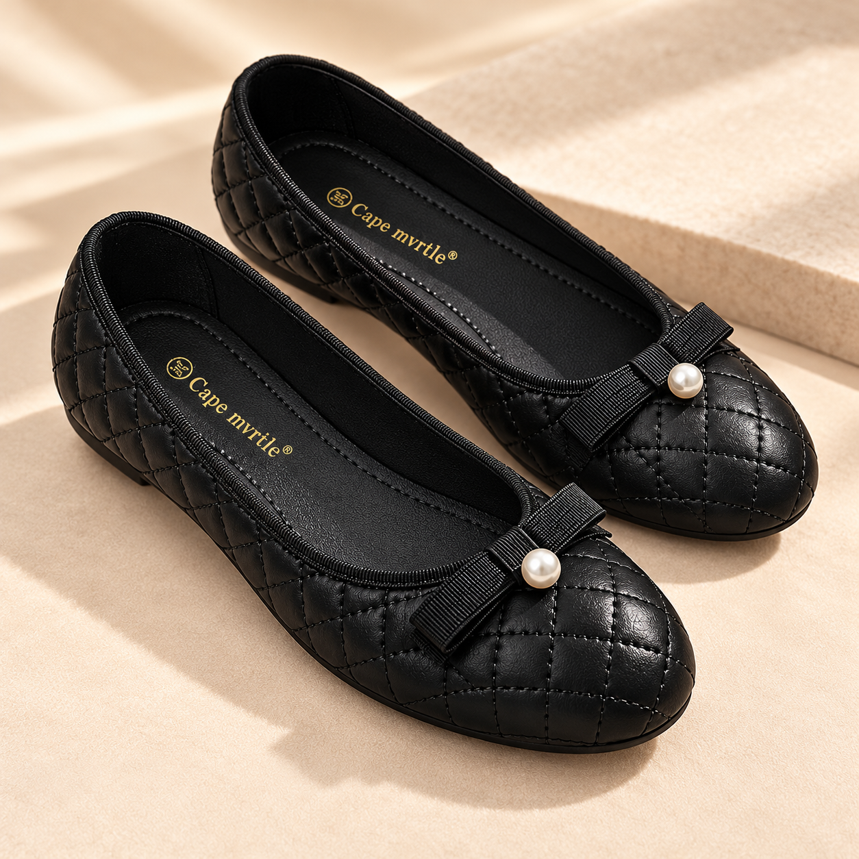 Soft-Sole Round-Toe Mary Jane Flats