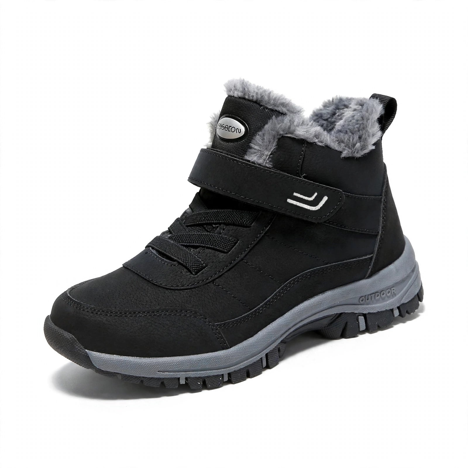 Cozy Fleece-Lined Buckle Ankle Boots