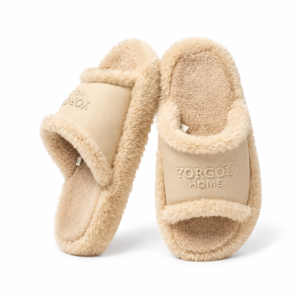 Cozy Faux Leather Winter Slippers