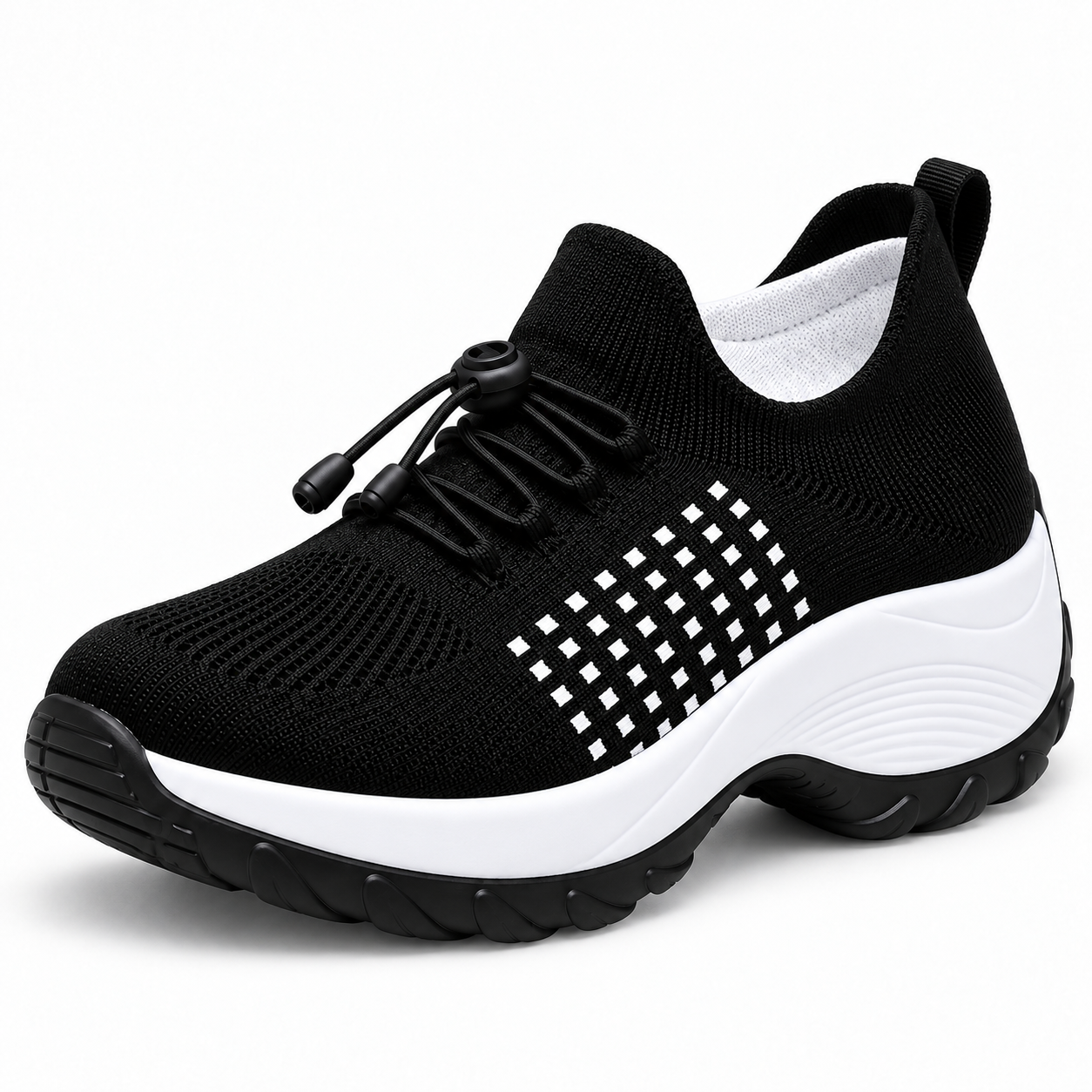 Stretch-Cushion Walking Shoes
