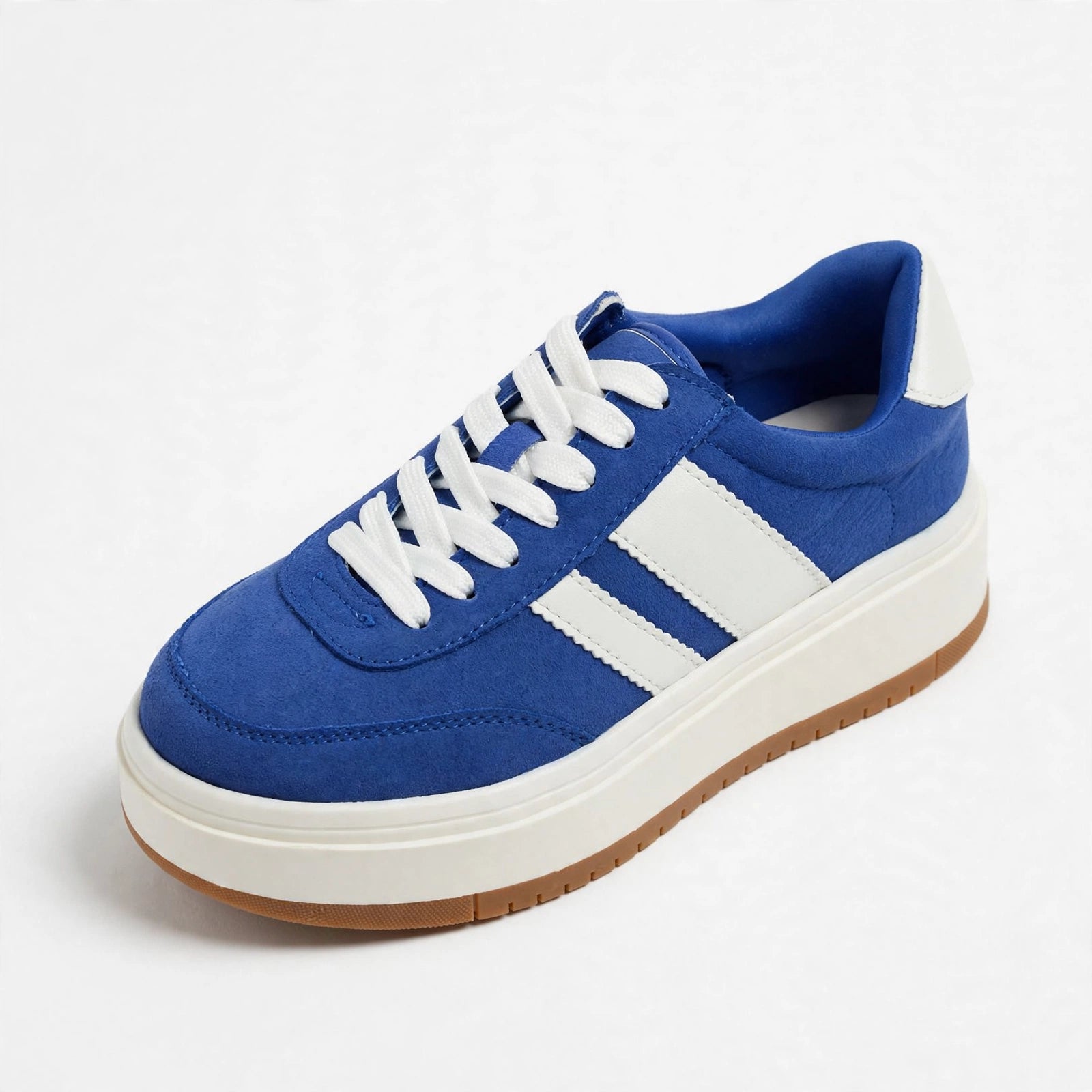 Mila Layered Stripe Gum-Sole Sneakers